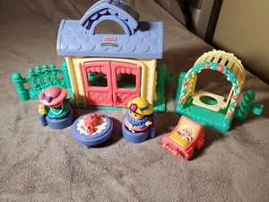 Fisher Price Little People Playtime Pals Tea Party Complete B3004 - Picture 1 of 5