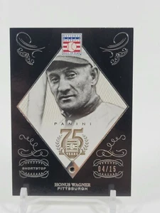 2014 HONUS WAGNER PANINI HALL OF FAME SAPPHIRE EMBEDDED SP /15 PIRATES HOF - Picture 1 of 4