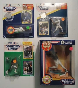 Bo Jackson 1990 Football Starting Lineup, 1994 Stadium Stars, 1991 Baseball NRFP - Picture 1 of 7