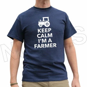 Keep Calm I'm A Farmer lustiger Traktor Herren Damen Kind T-Shirt Weste S-XXL Größen - Bild 1 von 9