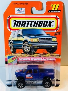 MATCHBOX MB11 CHEVY SILVERADO 4x4 PICKUP BLUE "SURF SHOP" w/"MATCHBOX 2000" LOGO - Picture 1 of 2