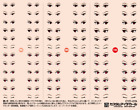 Autocollant oculaire personnalisé pièces HiQ 1/12 7-A (1 pièce)