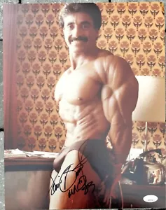 SAMIR BANNOUT FOTO FIRMATA 11X14 JSA COA IL LEONE DEL LIBANO MR OLYMPIA 1983 B - Foto 1 di 1