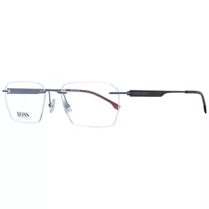 Monturas de gafas Hugo Boss BOSS 1265/A R3Z 57 mm gris rectangular sin montura para hombre - Imagen 1 de 4