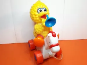 Vintage Sesamstraße Nachziehzug Spielzeug mit Big Bird Band - 1996 Tyco GC - Bild 1 von 21