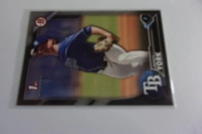 MIKEY YORK 338/499 1st Bowman Silver 2016 Bowman Draft BD-119 Tampa Bay Rays - Image 1 of 2