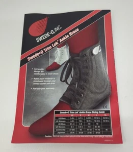 Swede-O Ankle Black X-small Lok Ankle Brace NEW - Picture 1 of 5