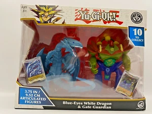 Yu-Gi-Oh! Figuras - Paquete de 2 Ojos Azules W. Dragon & Gate Guardian 3.75" *Nuevo* En Caja - Imagen 1 de 4