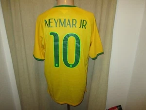 Brasilien "CBF" Original Nike WM Heim Trikot 2014 + Nr.10 Neymar JR Gr.XL TOP - Picture 1 of 15