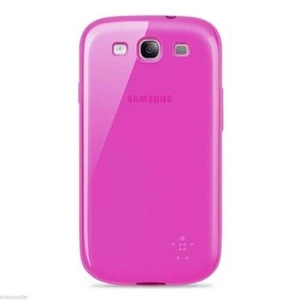 SAMSUNG GALAXY S III - Coque transparente rose GRIP par BELKIN - 25€ - NEUVE - SIII S3 S 3 - Photo 1 sur 2