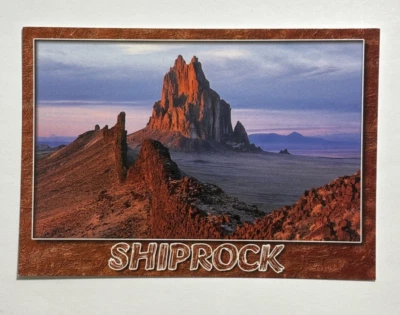 Shiprock Dramatic Volcanic Neck Farmington New Mexico Postcard Unposted - Image 1 of 3
