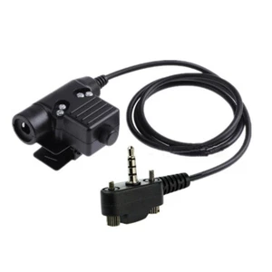 Tactical U94 PTT Cable Plug Adapter For Vertex Standard VX-231 VX131 VX230 VX261 - Zdjęcie 1 z 8