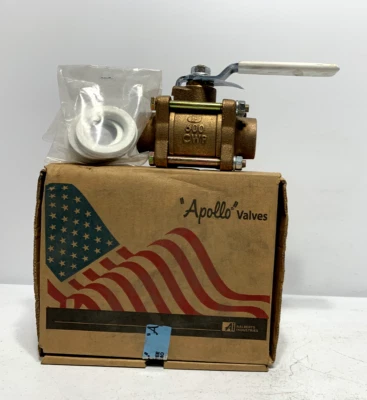 Apollo 82LF-206-01 1-1/4" Pipe Ball Valve 3-Piece End Full Port - Image 1 of 4