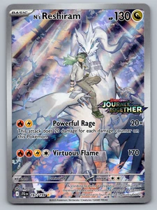N's Reshiram Pokemon Journey Together 167/159 Stamped Illustration Rare Promo NM - Picture 1 of 2