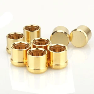 4Stück HI-END Audiocrast RCA Cinch Caps Schutzkappen für HI FI Cinch-Anschlüsse - Picture 1 of 8