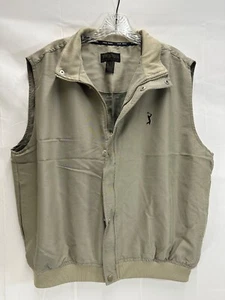 PGA Tour Signature Collection - Men's Medium - Beige ZipUp Golf Vest Great Shape - Picture 1 of 4