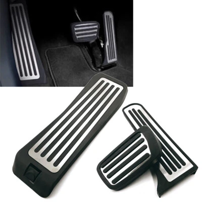 LHD Steel Car Foot Rest Brake Gas Pedals Cover For Chevrolet Camaro 2016-2018 Foto 1 de 4