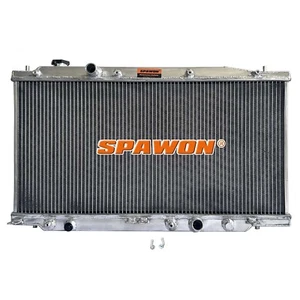 AT SPAWON For Honda City Fit 1.5L L4 2009-2014 3Row Aluminum Radiator - Foto 1 di 8