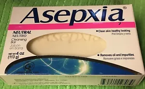 NIB Asepxia Neutral Cleansing Soap Bars, 4 oz Each X2; Removes Oil & Impurities - Picture 1 of 5