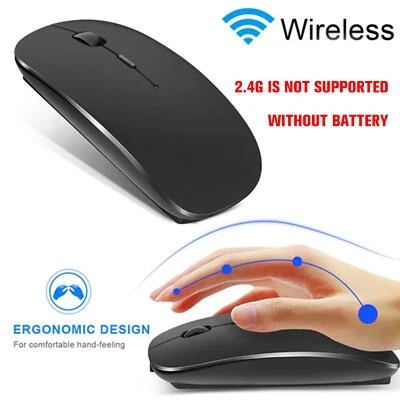 NEU Wireless Bluetooth 5.0 Mouse Wiederaufladbare leise ergonomische optische♧ - Bild 1 von 4