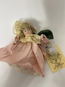 Vintage Kurt S. Adler Angel Paper Mache Christmas Ornament Jocelyn Mostrom Pink - Picture 1 of 9