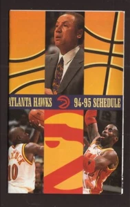 1994-95 Atlanta Hawks Pocket Schedule Wilkens Blaylock Willis HealthRider - Picture 1 of 2