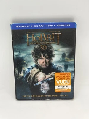 The Hobbit The Battle of the Five Armies 3D + Blu-ray + DVD Lenticular Slipcover Foto 1 de 4