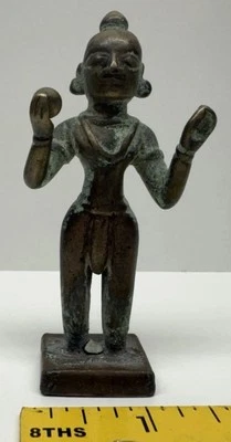 Antigua figura de latón del siglo XIX dios hindú Parvati fertilidad armonía matrimonio Foto 1 de 4