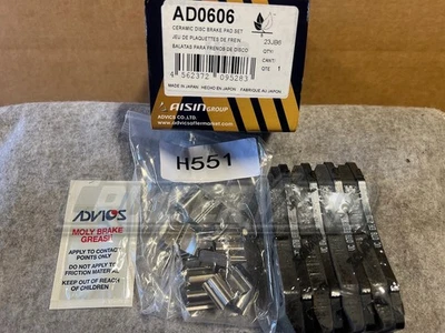 Nuevas pastillas de freno traseras de cerámica Toyota Land Cruiser 4Runner Lexus GX460 GX470 Advics Foto 1 de 2