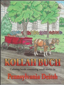 Vintage Kollah Buch Pennsylvania Deitsh Coloring Book 40 Pages - Picture 1 of 4