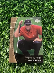 2001 Upper Deck Tiger Woods SL7 Stat Leaders - Picture 1 of 2