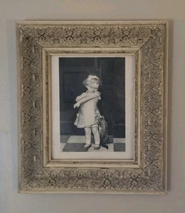 1800s Antique Steel Engraving Naughty Pussy Cat Farasyn Framed Victorian Artwork - Picture 1 of 24