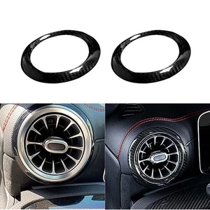 Real Carbon Fiber Dashboard Side Vent Cover for Benz CLA200/250 CLA45 2019-2021 - Picture 1 of 6