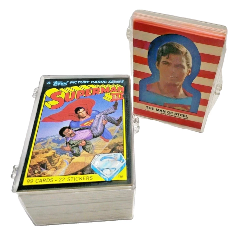 Superman III Cards W/ Stickers 1983 Complete Set In Excellent Vintage Condition  - Image 1 of 4