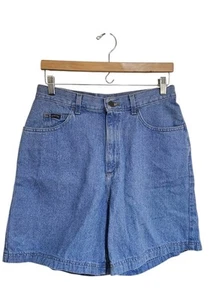 Vintage Riders Damen hoch geschnittene Mom Jeans Shorts 100 % Baumwolle klassisch 32" Größe 14 - Bild 1 von 4