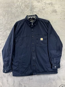Camisa Carhartt Resistente Flexible Lona Polar Manta Forrada Frente a Presión Ropa de Trabajo XL - Imagen 1 de 22