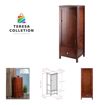 Armario despensa con puerta, nogal antiguo Foto 1 de 4