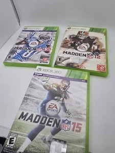 Madden Nfl 12,13,15 Lot For Xbox 360 - Picture 1 of 8
