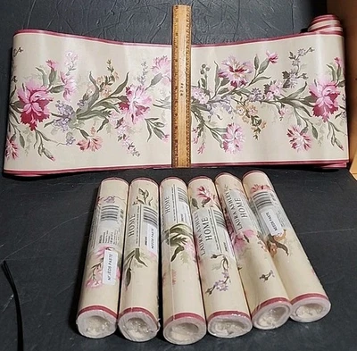 Laura Ashley Home Wallpaper Border 9 inch wide 6 Sealed 1 Opened by Imperial Co  - Image 1 of 4