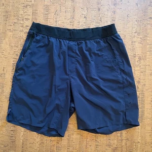 Ten Thousand Mens Interval Shorts 7” Inseam Size M Blue Unlined Gym Training - Picture 1 of 5