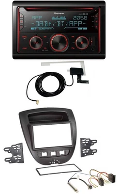 Pioneer 2DIN MP3 DAB USB CD Bluetooth Autoradio für Peugeot 107 Citroen C1 Toyot - Bild 1 von 4