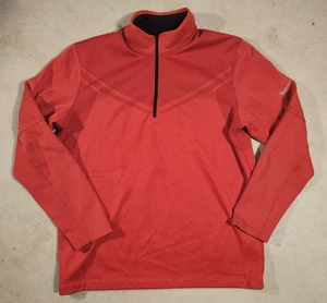 Chaqueta de Golf Nike Para Hombre Grande Roja 1/4 Cremallera Pullover Tour Performance Ajuste Térmico - Imagen 1 de 5
