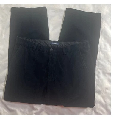 Pantalones de pana negros Croft & Barrow para hombre talla 36x30 informales trabajo carrera Foto 1 de 4