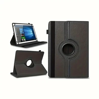 Universal PU Leather 360° Rotating Protective Case for 10"&7" Tablet PC Notebook - Image 1 of 4
