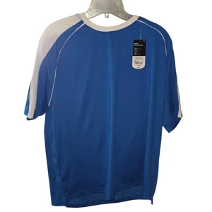 NWT Blue Short Sleeve Active Wear XERSION Large 14-16 Quick Dry - Picture 1 of 7