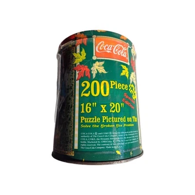 Collectible Coca-Cola 200 Pc Puzzle Pictured On Tin - Image 1 of 4