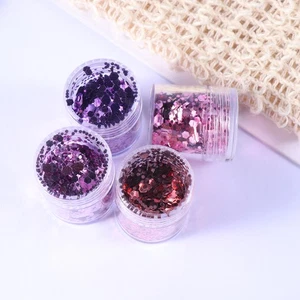 8 Scatole Paillettes Nail Art Miste Ultrasottili Manicure Paillettes per Donna Lady Ragazza - Foto 1 di 12