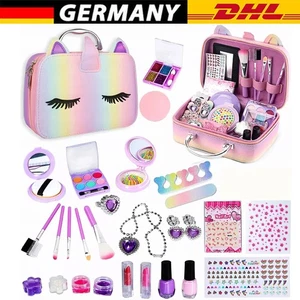 Kinderschminke Set Mädchen Schminkkoffer Mädchen 30PCS Waschbar Schminke Kinder - Bild 1 von 13