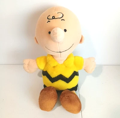 Peanuts Charlie Brown 2010 12" Plush Doll Cedar Fair Collectible Beanie Toy - Image 1 of 4