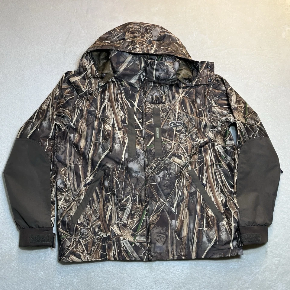 DRAKE Waterfowl Systems RealTree Max-7 Hunting Coat Full Zip Men’s M Game Pouch - Image 1 of 4